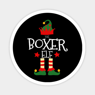 Boxer Elf Matching Family Group Christmas Party Pajamas Magnet